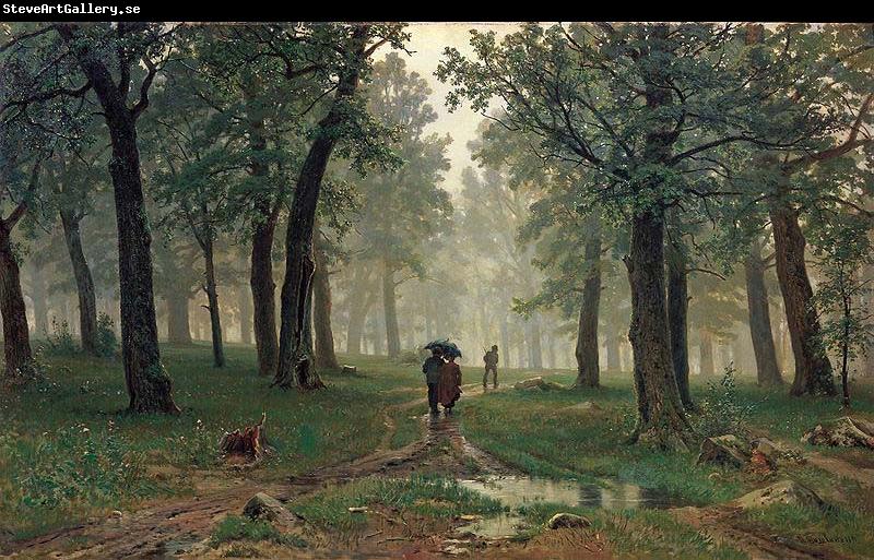 Ivan Shishkin Rain in an Oak Forest